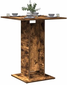 815102 vidaXL Mesa de bistrô 60x60x75cm derivados de madeira carvalho fumado