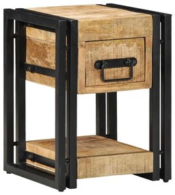 Criado-mudos 2 pcs 40x40x40 cm Madeira Sólida de Mangueira
