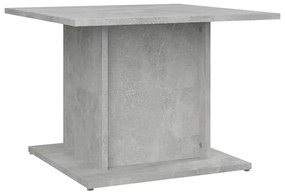 Mesa de centro 55,5x55,5x40 cm contraplacado cinzento cimento