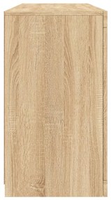 Aparador com luzes LED 142,5x37x67 cm carvalho sonoma