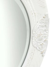 Espelho de parede estilo barroco 50 cm branco
