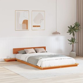 vidaXL Estrutura da Cama Castanho 120 x 200 cm madeira