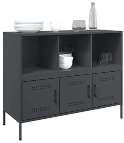 Aparador 100,5x39x79 cm aço antracite