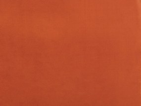Cama de casal em veludo laranja 180 x 200 cm FLAYAT Beliani