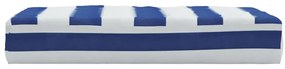 Almofadão p/ paletes 60x60x8 cm tecido oxford azul/branco