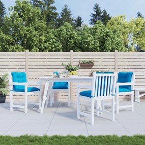vidaXL Almofadões lombares p/ cadeiras de jardim 4pcs tecido azul