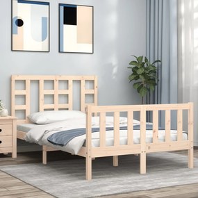 vidaXL Cama sem colchão 120x200 cm madeira de pinho maciça