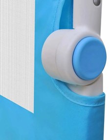 Barra de segurança para cama de criança 2 pcs 150x42 cm azul