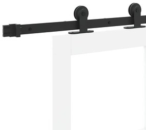 Porta Deslizante com Conjunto de Ferragens "ORKDAL" Branca 86x198,5 cm