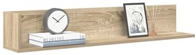 vidaXL Prateleiras de parede 2pcs derivados de madeira carvalho sonoma