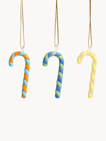 Handmade Tree Pendants Candy Cane, Set of 3