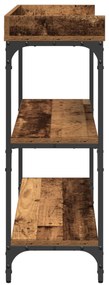 Mesa de Console vidaXL Madeira Velha 100x30x80 cm Madeira Ingenheirada