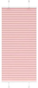Rosa Plissada Cega 60x100 cm Largura Tecido 59,4 cm Poliéster