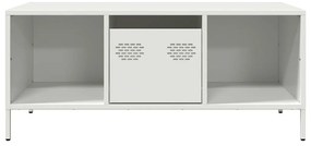 Mesa de centro 101,5x50x43,5 cm aço laminado a frio branco