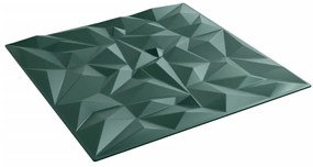 Painéis de parede 48 pcs 50x50 cm 12 m² XPS ametista verde
