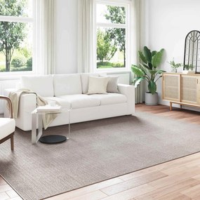 vidaXL Tapetes de área HUARTE Creme e Taupe 340 x 240 cm Poliéster