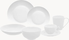 Conjunto de pequeno-almoço em porcelana Flow Linasol, 4 pessoas, conjunto de 28