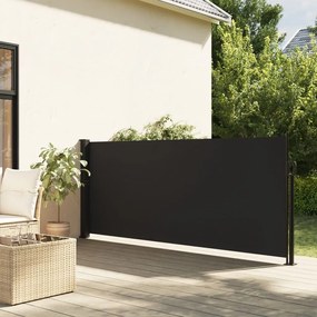 vidaXL Toldo lateral retrátil 140x300 cm preto