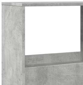 Estante 100x33x155,5 cm derivados de madeira cinzento cimento