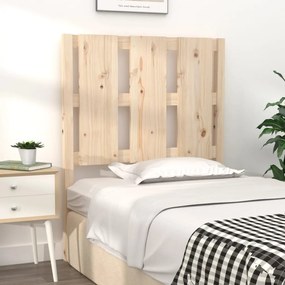 vidaXL Cabeceira de cama 80,5x4x100 cm madeira de pinho maciça