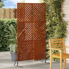 vidaXL Protetor de Privacidade Cinzeto 100 x 50 x 180 cm Aço