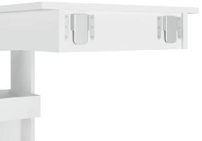 Mesa de bar p/ parede 102x45x103,5 cm derivados madeira branco
