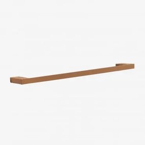 Toalheiro De Parede Com Barra ↔︎60 Cm Para Casa De Banho Em Aço Inoxidável Olvam Ouro Rosa Escovado - Sklum