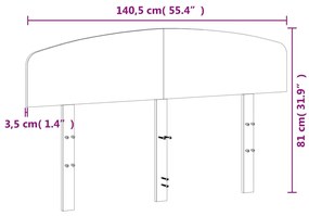 Cabeceira 135 cm madeira de pinho maciça