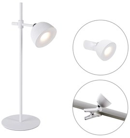 LED Candeeiro de mesa moderno branco recarregável - Moxie Moderno