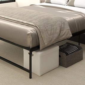 Estrutura de Cama Dupla de Metal para Colchão 135x190cm com Pés de 35c