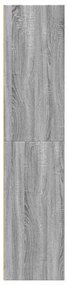 Armário alto 70x41x185 cm derivados de madeira cinza sonoma