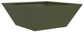 Conjunto de 5 Vasos de Jardim Verde-Azeitona da , medindo 40 x 40 x 15