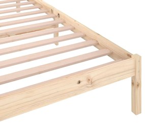 Estrutura de cama 100x200 cm madeira pinho maciço