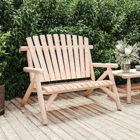 vidaXL Banco de jardim 2 lugares 119x85x98 cm madeira de abeto maciça