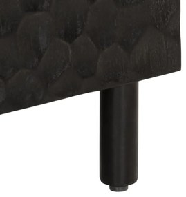 Móvel de apoio 60x33x75 cm madeira de mangueira maciça preto
