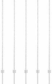 Postes de Cerca - 10 pcs U-Channel 160 cm em Aço Galvanizado.
