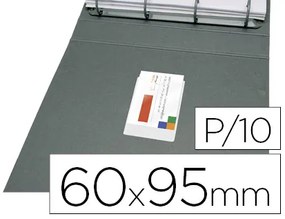 Bolsa Autoadesiva Q-Connect para Cartoes de Visita 60x95mm Pack de 10 Unidades