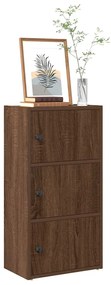 vidaXL Estante 40x24x77 cm derivados de madeira carvalho castanho