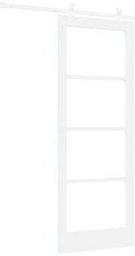 Conjunto de Porta Deslizante vidaXL com Hardware Branco 78x202 cm Made