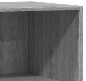 Roupeiro 77x48x102 cm derivados de madeira cinzento sonoma