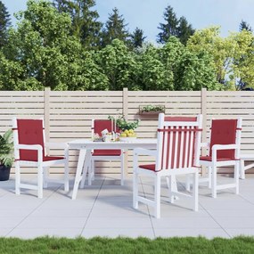Almofadões lombares cadeiras jardim 4pcs oxford vermelho tinto