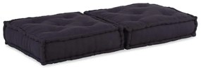 Pufe modular 70x70x36 cm tecido antracite