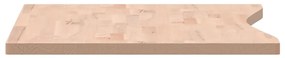 Tampo de secretária 100x(55-60)x2,5 cm madeira de faia maciça