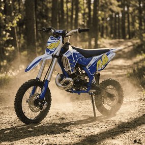 MINI MOTO Crianças MINICROSS gasolina 50cc 9cv Roan 50K 14/12" arranque a pedal Azul