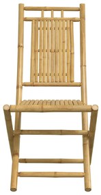5 pcs conjunto de jantar para jardim bambu