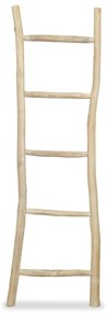 Toalheiro escada com 5 degraus em teca 45x150 cm natural
