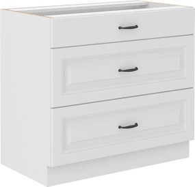Armário modular com gavetas Retro White 120