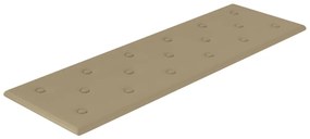 Painel parede 12pcs 90x30 cm couro artificial 3,24m² cappuccino