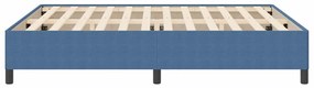 Estrutura de Cama vidaXL Azul 180x200 cm em Tecido Damasco