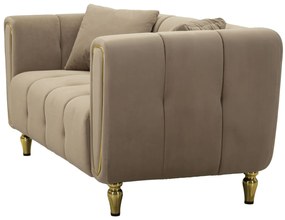 SOFÁ ALMA CINZA COM ALMOFADAS 155X81X71CM